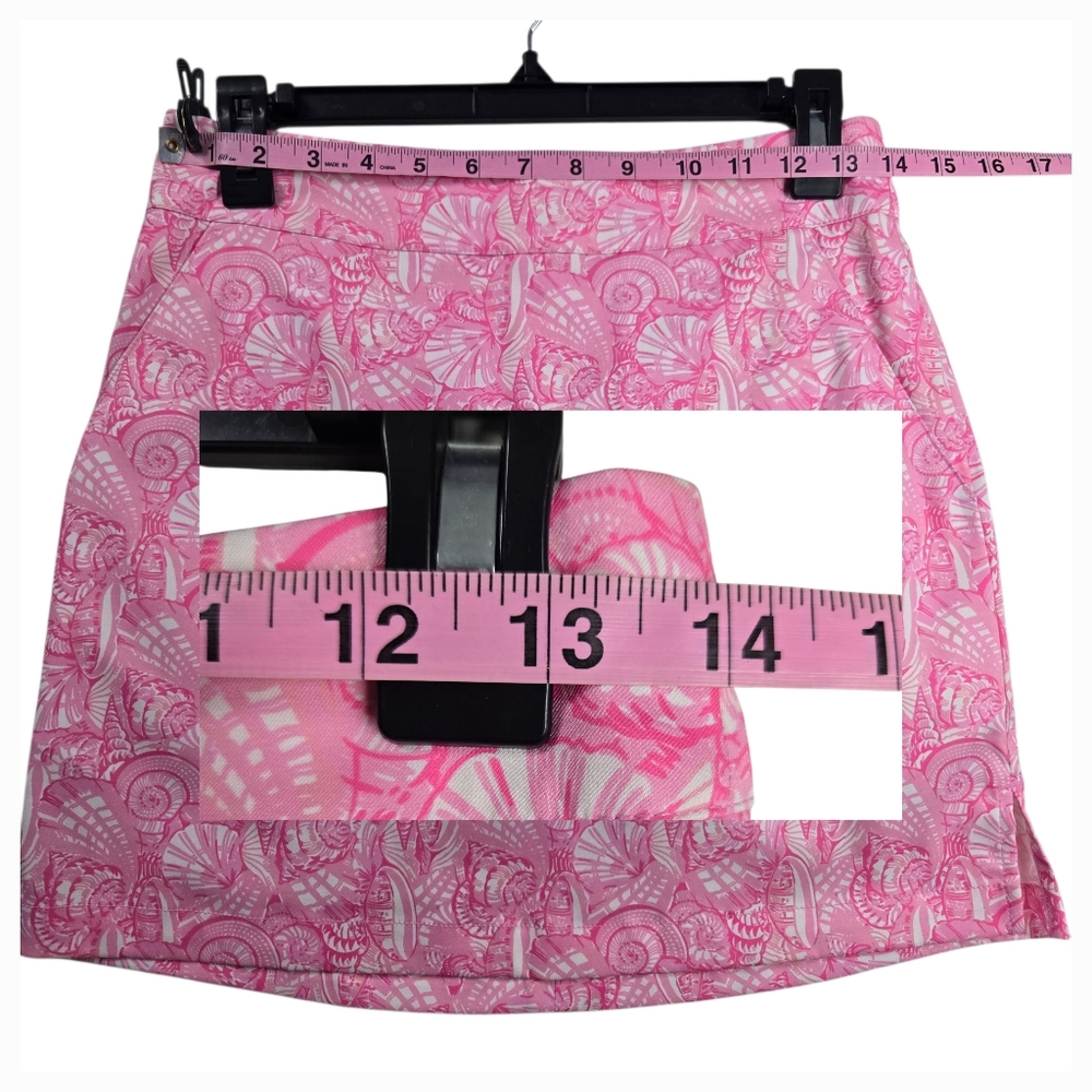 Vineyard Vines Pink Seashell Whale Logo Skort Skirt Golf Tennis - Picture 12 of 13